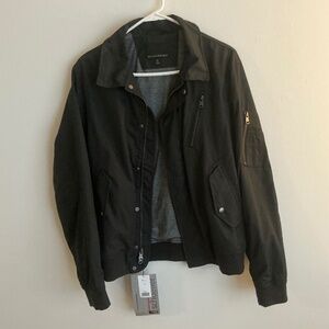 Modern Flight Bomber Jacket-Black